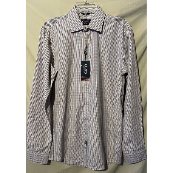 Chaps Other - New Mens Chaps Everyday Performance Button Up Shirt Size Medium Slim New !!!